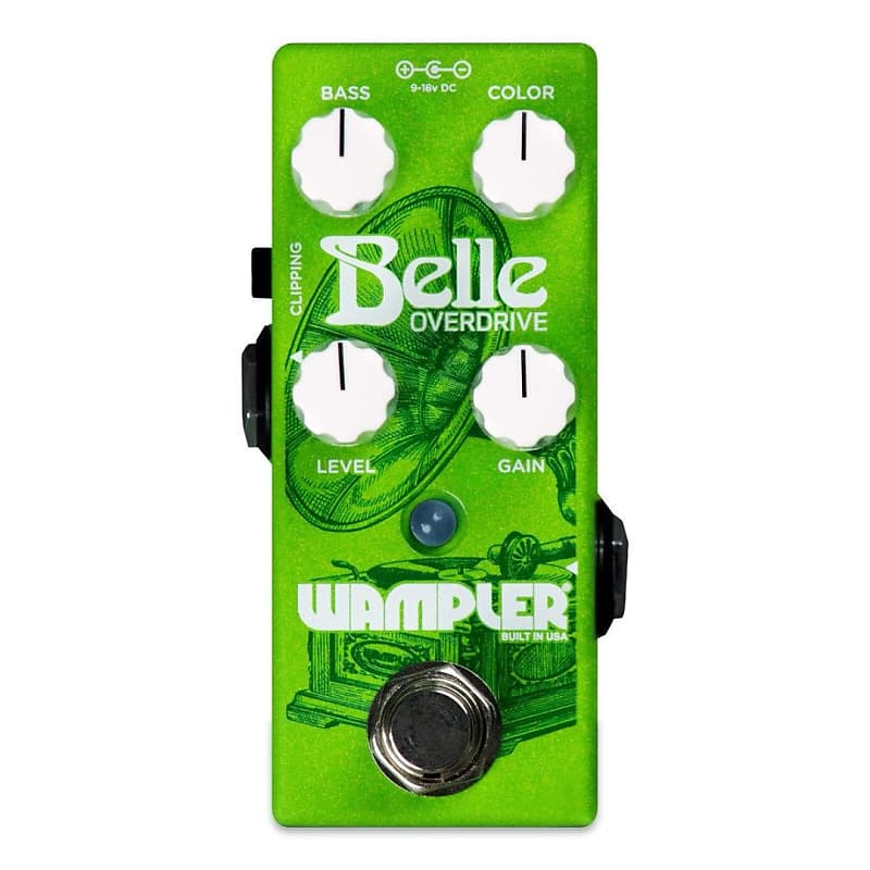 Wampler Belle Transparent Overdrive with True Bypass and 9-18v operation image 1