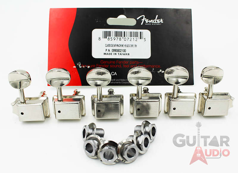 Genuine Fender Classic Gear 2-PIN MOUNT Strat/Tele Machine Head Tuning Keys image 1