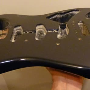 62 Fender USA Stratocaster Body. Black, fits 1957 AVRI Reissue Strat too image 7
