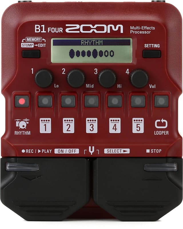 Zoom B1 FOUR Bass Multieffects Processor Reverb