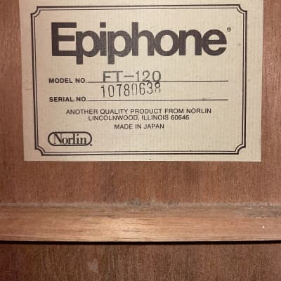 Epiphone  FT-120 1978 image 9