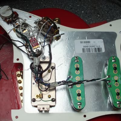 Fender Stratocaster FR Gold HSS * Noiseless 4 / Shawbucker 1991 Fiesta Red imagen 24