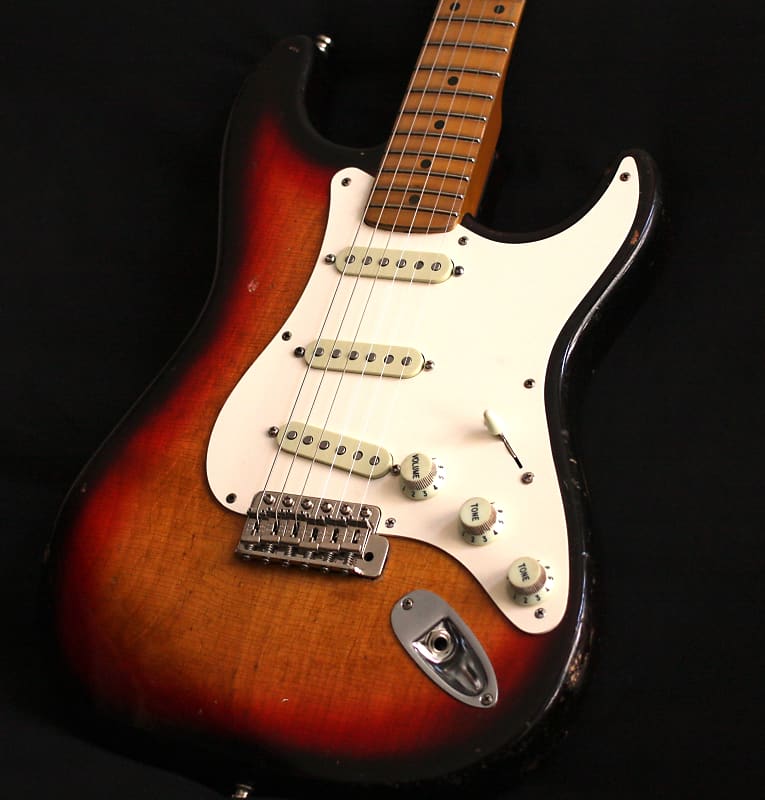 Handyman Stratocaster 58 sunburst | Reverb