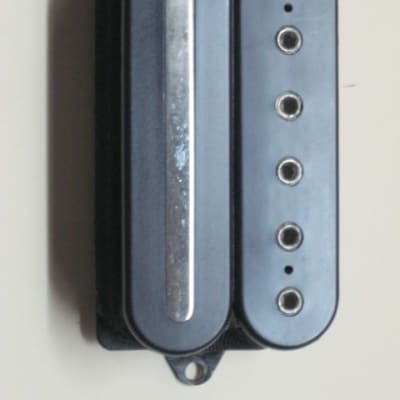 used (less than lite average wear) genuine DiMarzio BHWP3 BRIDGE  (F-spaced) pickup [which is an OEM-supplied DiMarzio "Drop Sonic" (D-Sonic)], early to mid 2000s, BLACK (+ screws) 11.45k, from early JP6, wire needs to be lengthened image 2