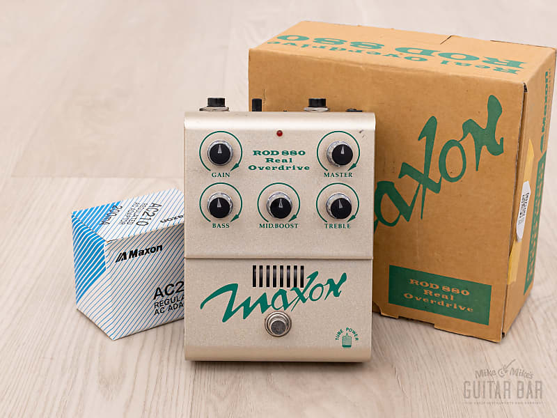 1996 Maxon ROD-880 Overdrive Effects Pedal w/ Box & Power