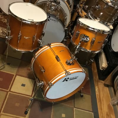 Rogers Tower 3pc Drum Set - Fruitwood Stain | Reverb