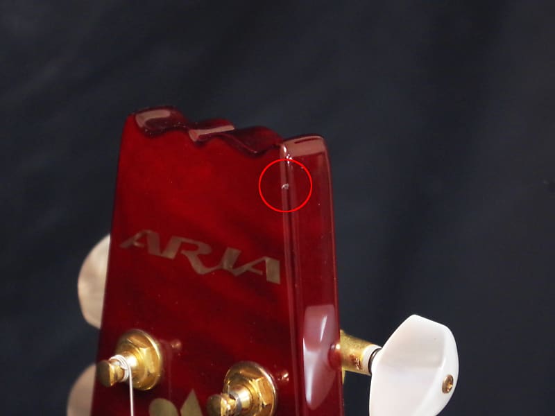 ARIA Anniversary electric GUITAR Red with Case - Used - Made in Korea