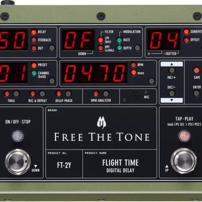 Free The Tone SUGIZO Flight Time FT-2Y-S Digital Delay 2022 - Black | Reverb