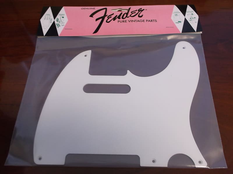 Genuine Fender '52/'58 Tele Pickguard, 1-Ply EGGSHELLL, 009-4062-049 image 1