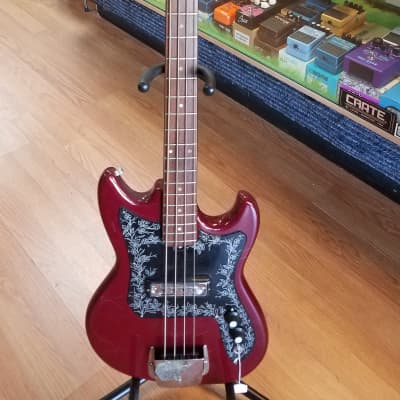 Teisco Checkmate Mustang style 1960's bass guitar, Japanese image 1