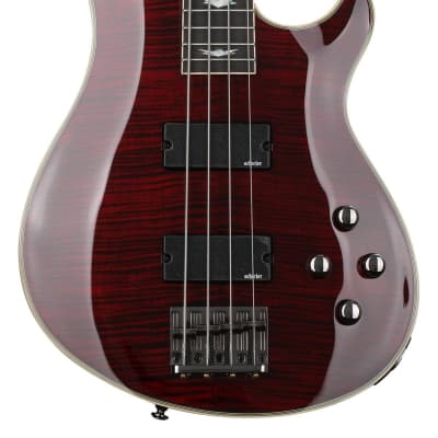 Schecter Omen Extreme-4 Bass Guitar - Black Cherry image 1