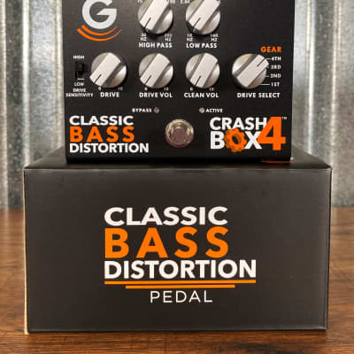 Genzler Amplification CB-4 Crash Box 4 Mode Classic Bass Distortion Effect Pedal for sale