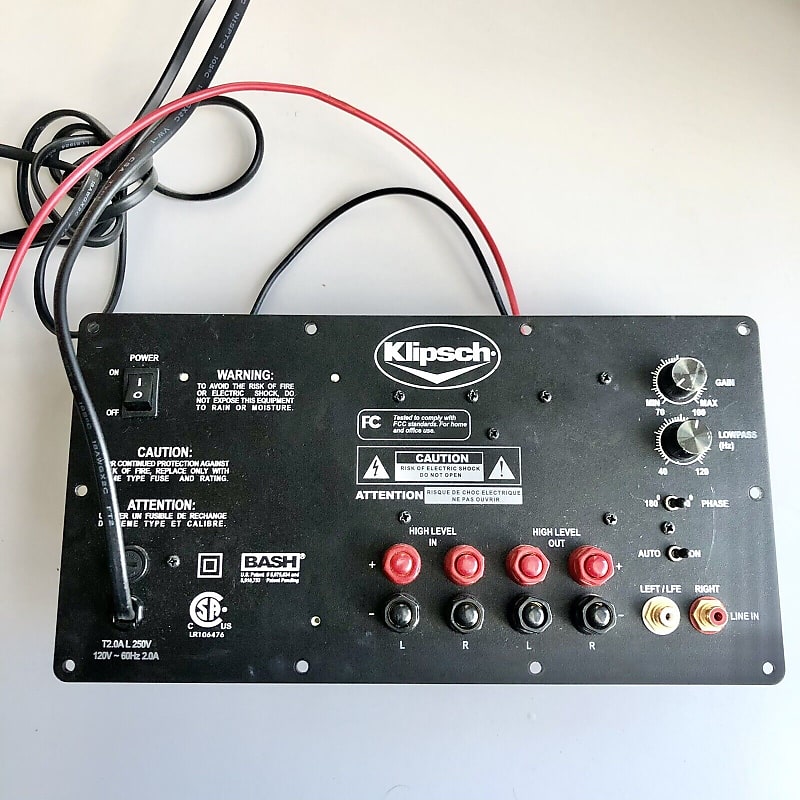 Klipsch Synergy SUB 10 Plate Amplifier With Crossover Circuit Reverb