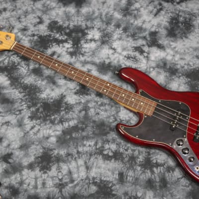 USA Schecter Custom Shop Traditional J-Bass 1998 Transparent Crimson Red Trans Red Left Handed Bass image 10