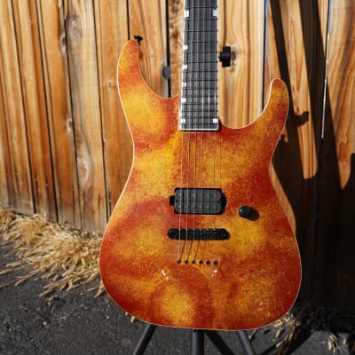 ESP USA M-I NTB TOM - Solar Flare 6-String Electric Guitar w/ Tolex Case (2023) image 4