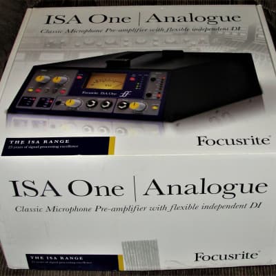 Focusrite ISA One Desktop Mic Preamp with Original Box and Manual image 3
