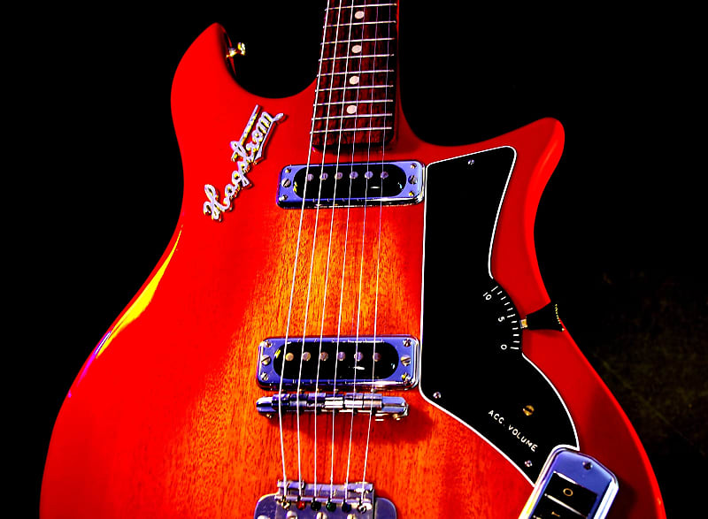 ギター Hagstrom Impala Cherry Sunburst Hagstrom Impala 1965 Red Sunburst. VINTAGE. Stylish Guitar