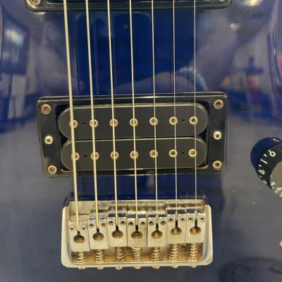 PRS SE Custom 24 7-String Guitar 2013 Royal Blue Flame Top w/DiMarzio's image 4