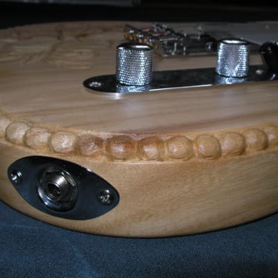 Wildwood Guitars E-Guitar Tele Custom (carved top with flower-motive) Natur image 6