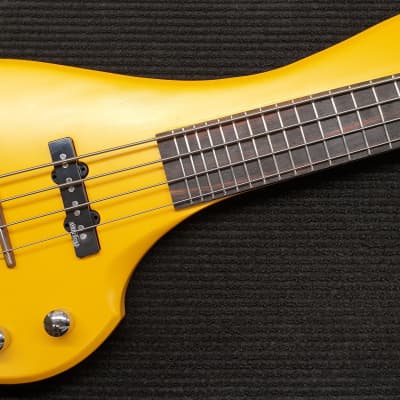 MihaDo FingyBass Travel Bass 4 strings Custom Yellow imagen 4