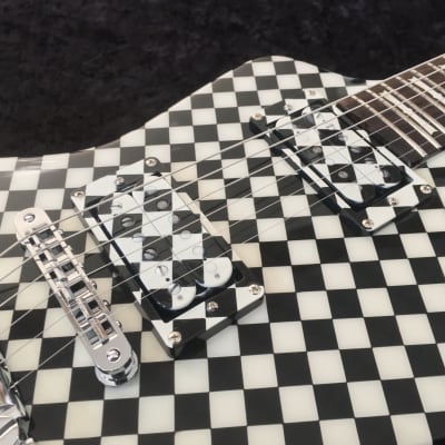 Black Diamond XPro Checkerboard Guitar the RICKI Custom Hand built (Preorder PreBuild)  w/cs image 10