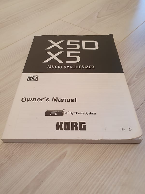 Korg X5D/X5 Manual Plus SED-01 SoundEditor Disk. English Language. Good Condition. Global Ship. image 1
