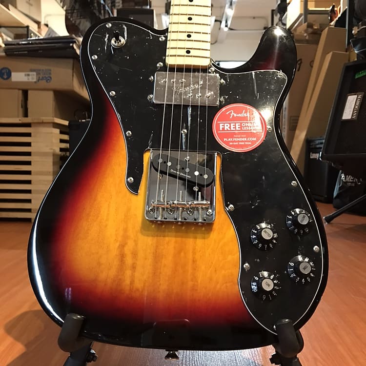 Fender Squier Vintage Modified Telecaster Custom 3 Tone Sunburst Electric  Guitar