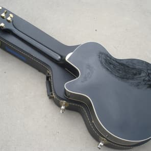 1992 Guild F30CE or F45CE Acoustic Electric Guitar - Rare Black Finish - Original Hardshell Case image 10
