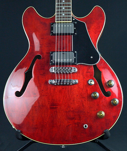 Vintage 1983 Ibanez Japan Artist AS 80 Hollowbody Transparent Cherry Red w Case RARE