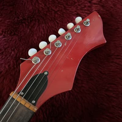 c.1968- Truetone/Kay/Valco  K-300 Vintage Guitar “Red” imagen 3