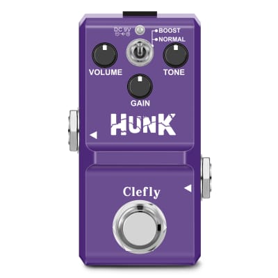 Clefly British Distortion Mini Guitar Pedal with Classic Crunch and Guitar Distortion Effect Pedal image 1