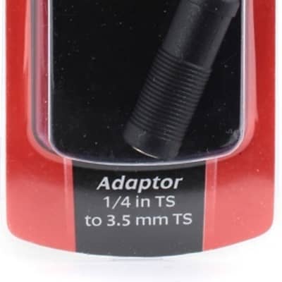 Hosa GMP-113 1/4 inch TS Female to 3.5mm TS Male Adapter image 1