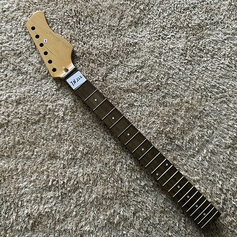 Natural Maple Wood Guitar Neck and Rosewood Fretboard image 1