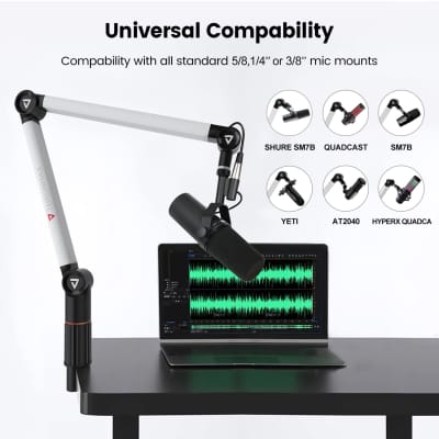 Professional Boom Arm Stand, THRONMAX Flex S5 Mic Stand for Game streaming and Broadcasting/Sturdy and Un?versal Mic Stand image 5