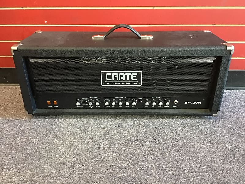 Crate Blue Voodoo BV120H 120 Watt Tube Guitar Amplifier Head | Reverb