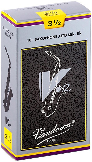 Vandoren SR6135 V12 Alto Saxophone Reeds - Strength 3.5 (Box of 10) image 1