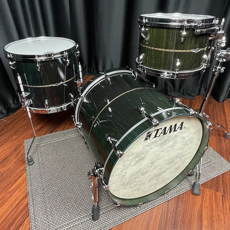 Tama Drums Star Bubinga B Stock Dark Green Cordia 12, 14, 20 Reverb