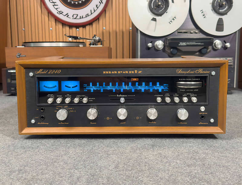 MARANTZ 2240 VINTAGE RECEIVER – SERVICED-1YEAR WRT– FREE TO CHOOSE WC&#039;S COLORS  			