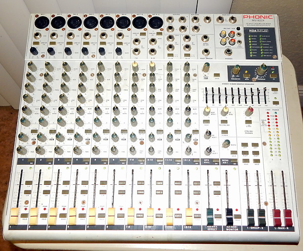 Phonic MU1822X 14 channel mixer sound board with effects