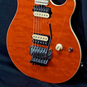 Ernie Ball Music Man Axis Trans Orange Electric Guitar image 1