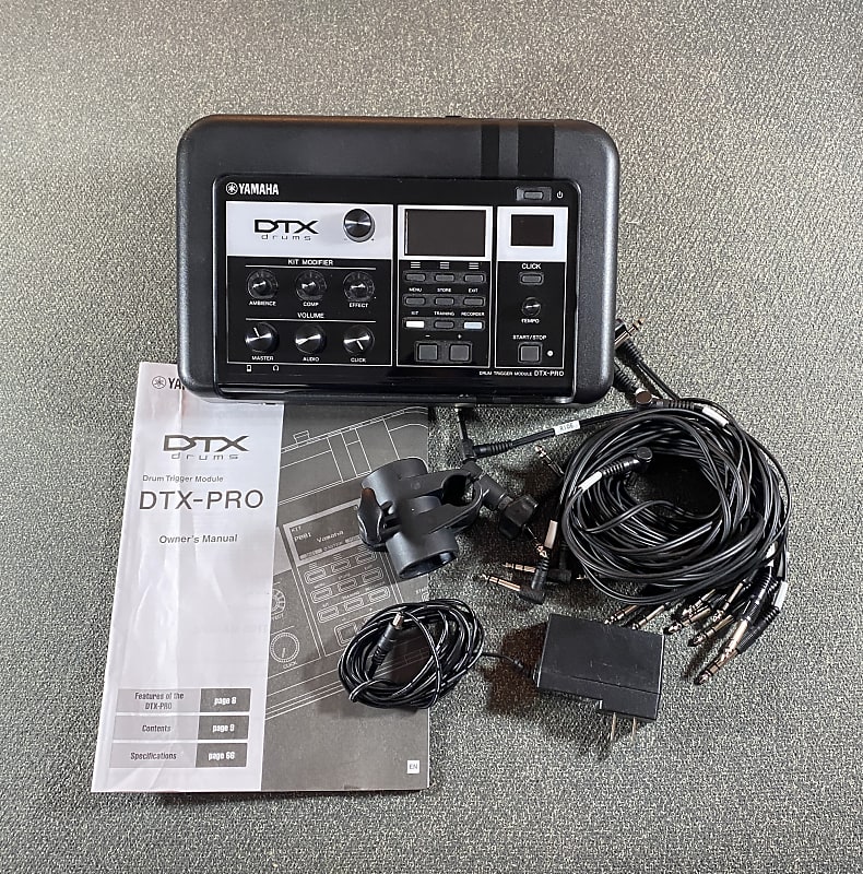 Yamaha DTX Pro Module Electronic Drum Set Brain with Power Supply + Cables + Printed Manual image 1