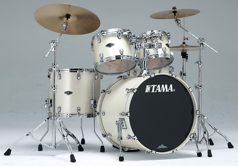 Tama Starclassic Performer B/B 4pc Drum Set Satin Pearl White | Reverb