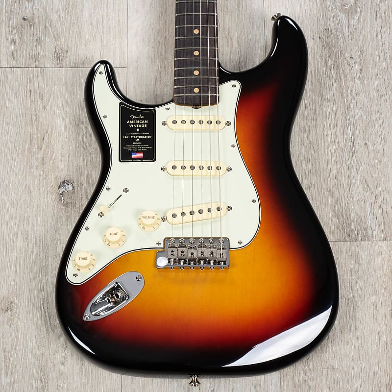 Fender American Vintage II 1961 Stratocaster Left-Hand Guitar, 3-Color  Sunburst
