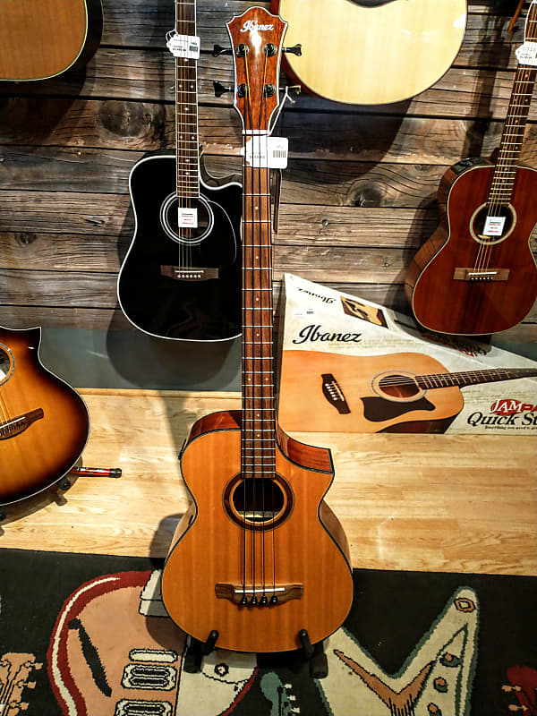 Ibanez AEWB32NT Sitka Spruce / Okoume 4-String Acoustic Bass image 1