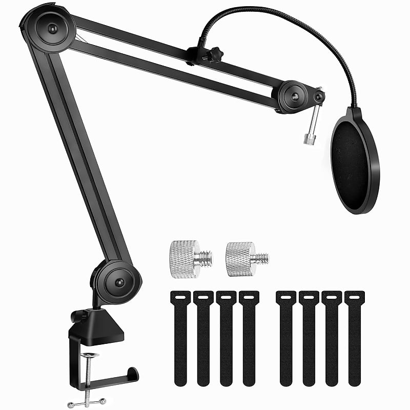  InnoGear Boom Arm Microphone Mic Stand for Blue Yeti HyperX  QuadCast SoloCast Snowball Fifine Shure SM7B and other Mic, Medium :  Musical Instruments