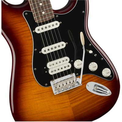 Fender Player Stratocaster HSS Plus Top Guitar, Pau Ferro, Tobacco Sunburst image 3