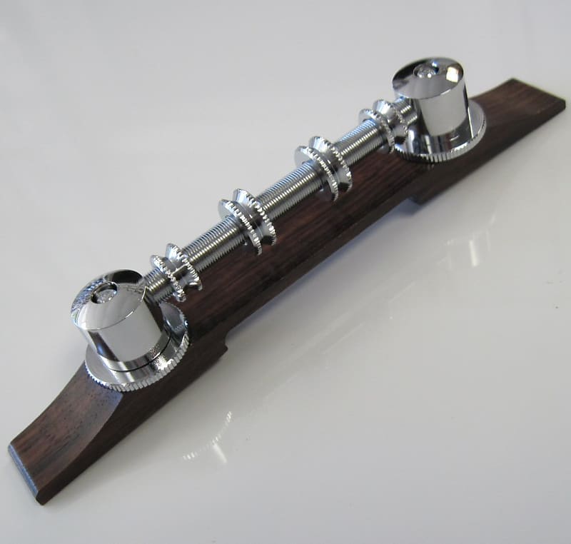 Genuine Gretsch Space Control 4-String CHROME SCB Bass Bridge with Rosewood Base image 1