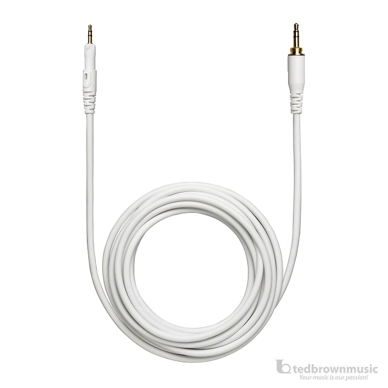 Audio-Technica HP-LC 3m Straight Replacement Cable for M-Series Headphones (White) image 1