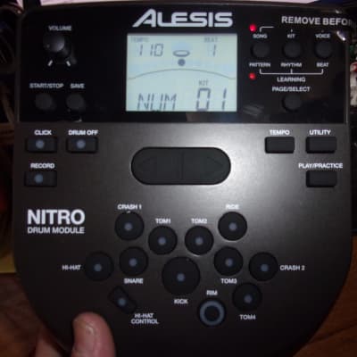 New Alesis Module Brain + Alesis Power Cord and Free  USB cable from Nitro DM7  Rubber Pad Drum Set image 2