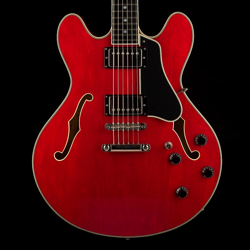 Used Eastman T386-RD Thinline Semi-Hollow Red with OHSC image 1